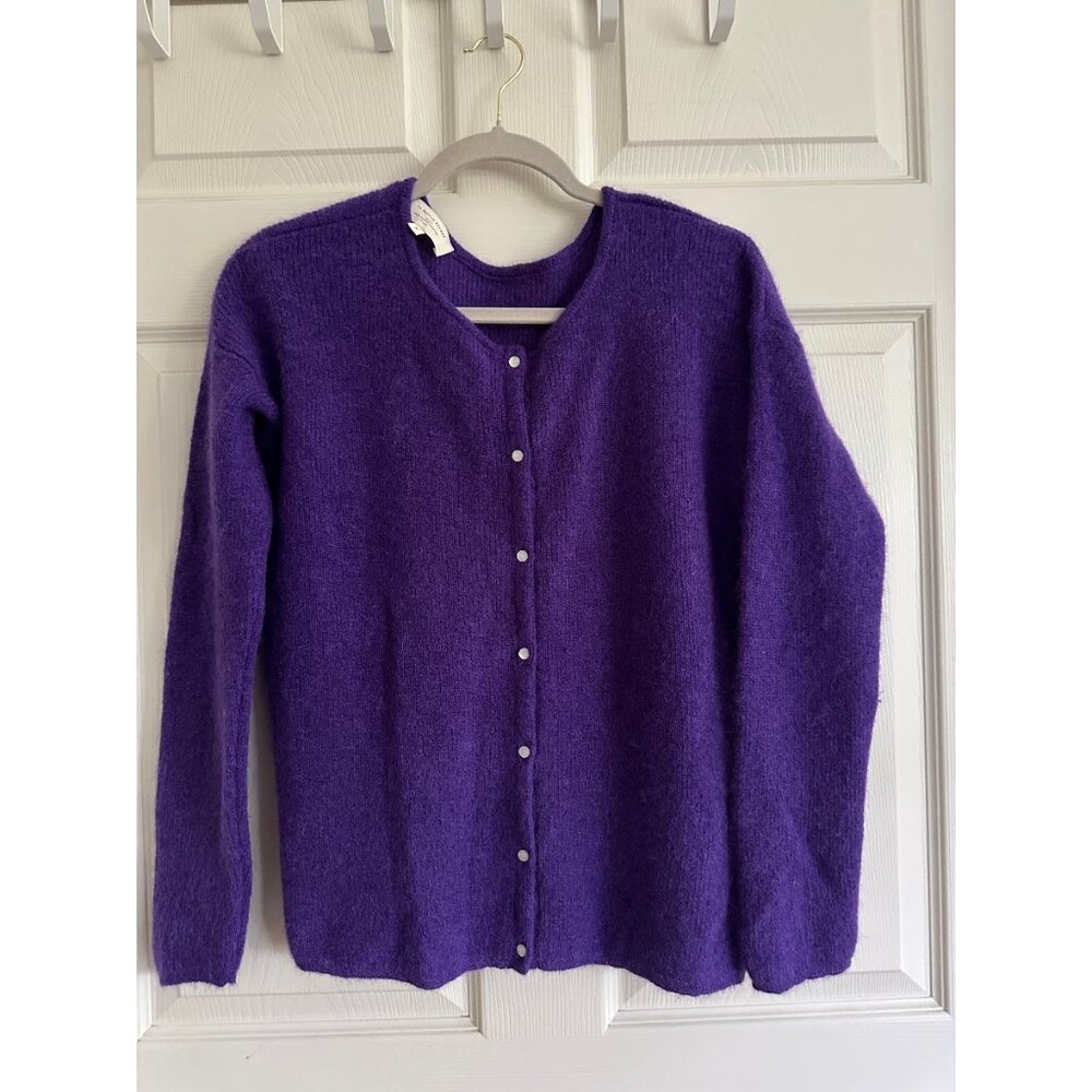 Sezane Gaspard Cardigan Purple Size M